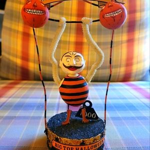 RARE Department 56 Stan The Strongman Ornament Halloween Decor Glitterville